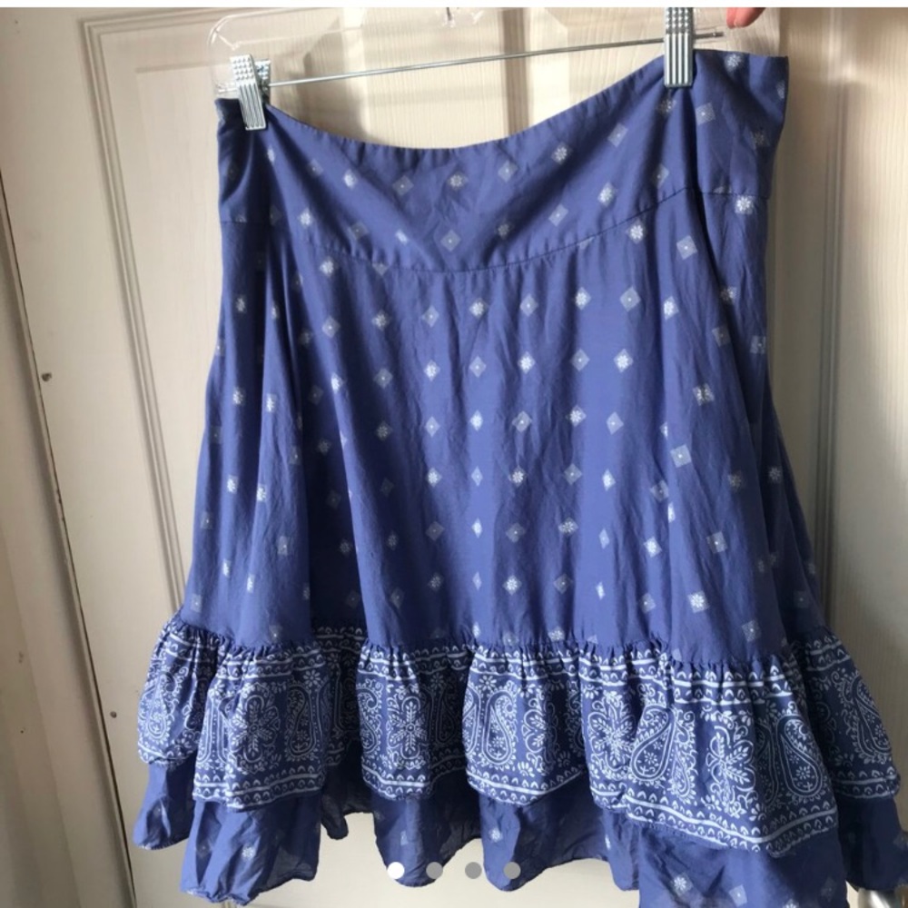 Bandanna ruffle skirt vintage.